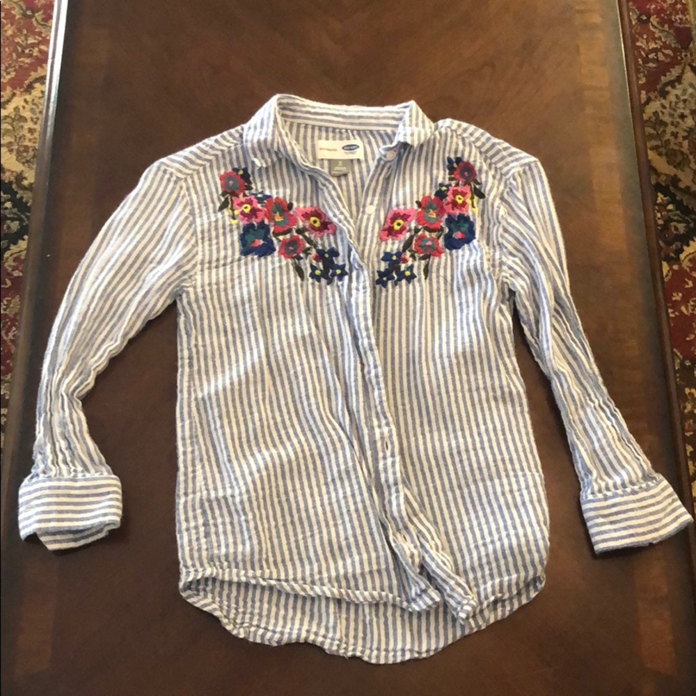 Girls Old Navy- button down top
